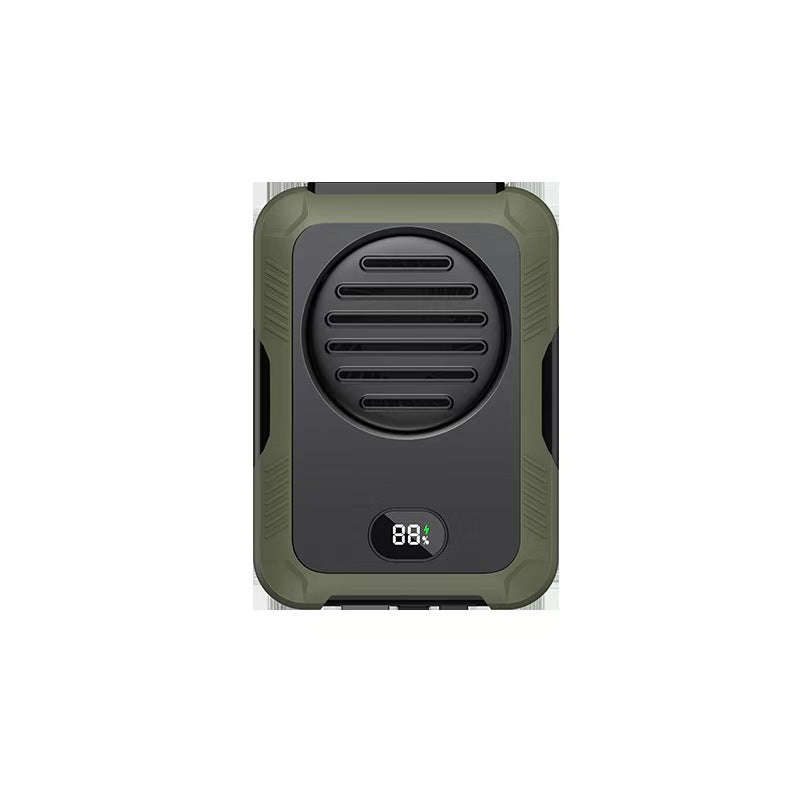 2026 New Model Ice Cooling Waist Fan Portable Strong Wind Clip-On Outdoor Neck Fan Cross-Border
