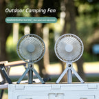 2026 New Outdoor Camping Fan, USB Rechargeable, Foldable, Handheld, Digital Display, High Airflow, Camping Tripod Fan