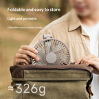 2026 New Outdoor Camping Fan, USB Rechargeable, Foldable, Handheld, Digital Display, High Airflow, Camping Tripod Fan