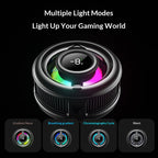2026 Wireless Charging Phone Cooler, Semiconductor Digital Display Back Clip, Clip-on Fast Cooling Fan for Mobile Gaming