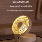 2026 New Oscillating Desktop Fan, USB Rechargeable, Quiet Operation, Powerful Airflow with Long Battery Life