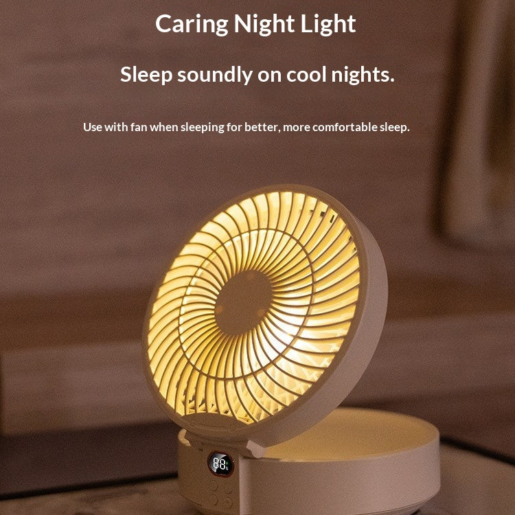 2026 New Oscillating Desktop Fan, USB Rechargeable, Quiet Operation, Powerful Airflow with Long Battery Life