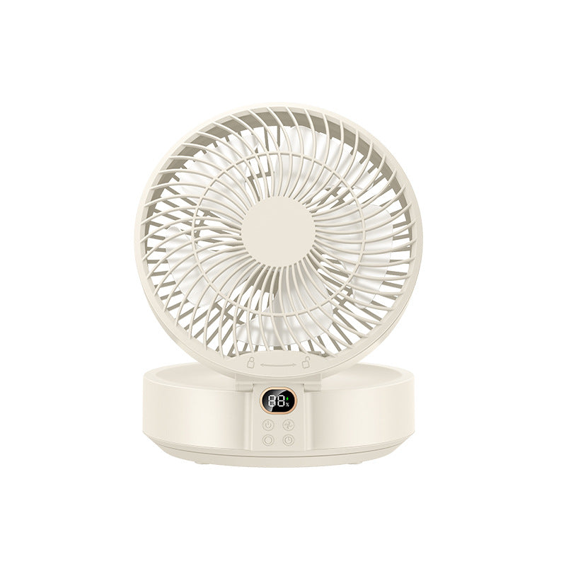 2026 New Oscillating Desktop Fan, USB Rechargeable, Quiet Operation, Powerful Airflow with Long Battery Life