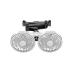 2026 Upgraded Car Dual-Head Fan, USB Rear Seat Fan 360° Rotation, Multi-Angle High-Power Fan Mount for Backseat Passengers