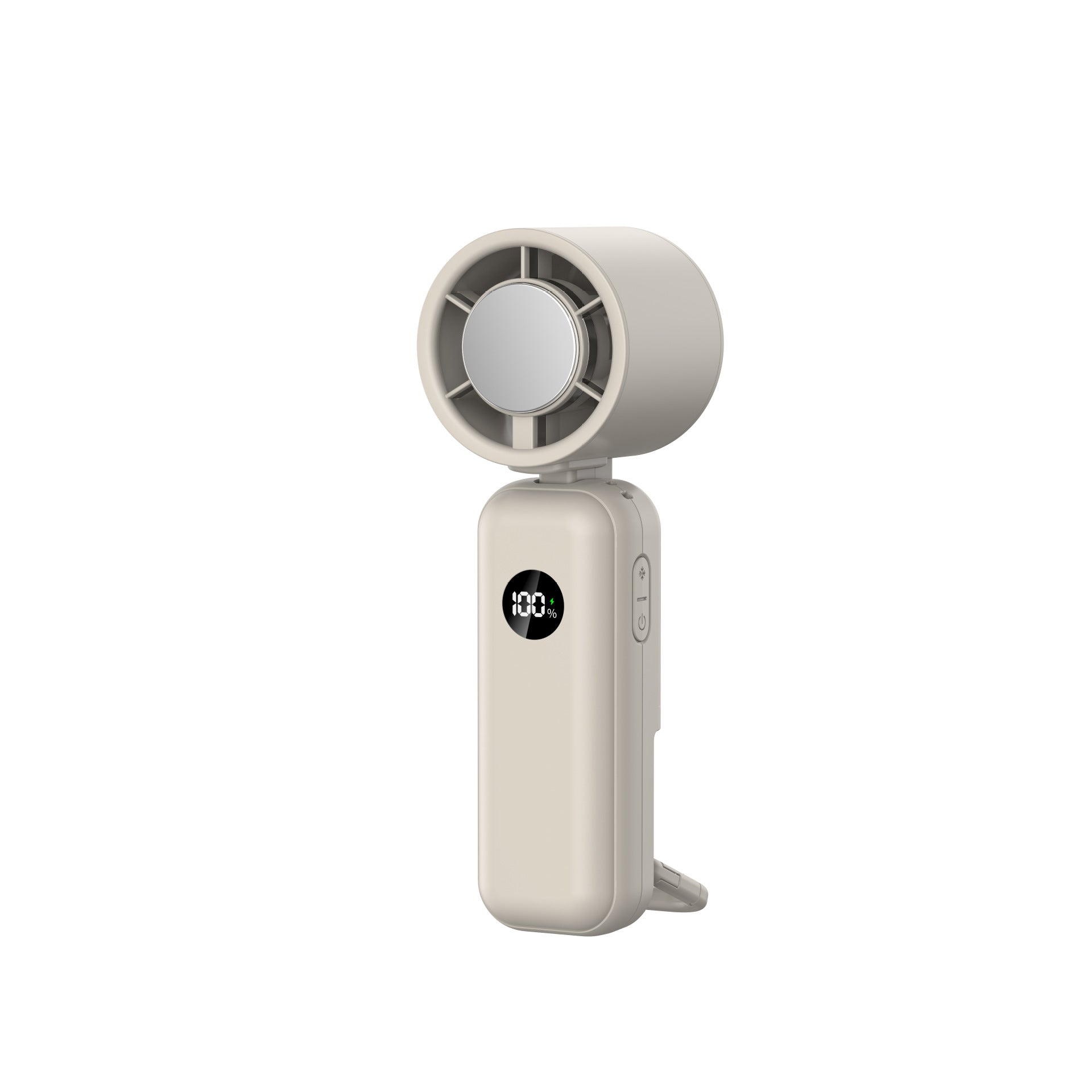 2026 100-Speed Handheld High-Speed Fan, Small Portable Folding Fan with Ice Therapy, USB Rechargeable Summer Cooling