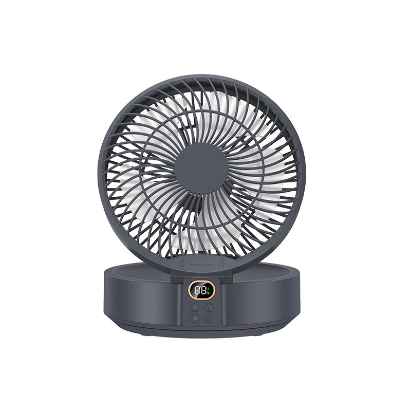 2026 New Oscillating Desktop Fan, USB Rechargeable, Quiet Operation, Powerful Airflow with Long Battery Life