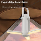 2026 Folding Camping Light, USB Rechargeable Portable Hanging Lantern, 3 Modes Bright Outdoor Light for Tent Hiking Emergency