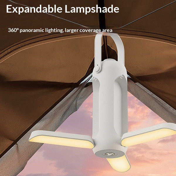 2026 Folding Camping Light, USB Rechargeable Portable Hanging Lantern, 3 Modes Bright Outdoor Light for Tent Hiking Emergency