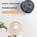2026 New Oscillating Desktop Fan, USB Rechargeable, Quiet Operation, Powerful Airflow with Long Battery Life