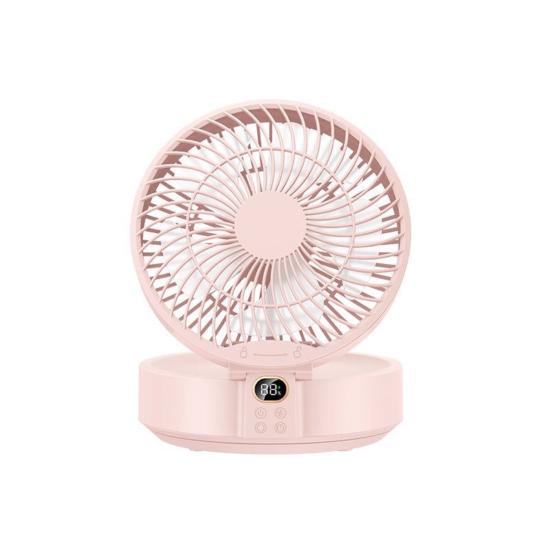 2026 New Oscillating Desktop Fan, USB Rechargeable, Quiet Operation, Powerful Airflow with Long Battery Life