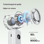 2026 100-Speed Handheld High-Speed Fan, Small Portable Folding Fan with Ice Therapy, USB Rechargeable Summer Cooling