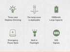 2026 Folding Camping Light, USB Rechargeable Portable Hanging Lantern, 3 Modes Bright Outdoor Light for Tent Hiking Emergency