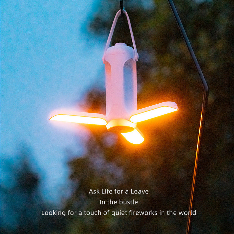 2026 Folding Camping Light, USB Rechargeable Portable Hanging Lantern, 3 Modes Bright Outdoor Light for Tent Hiking Emergency