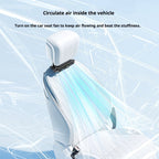 2026 New Car Seat Cooling Fan, USB Charging Portable Fan for Rear Seat Passengers, Vehicle Air Circulator