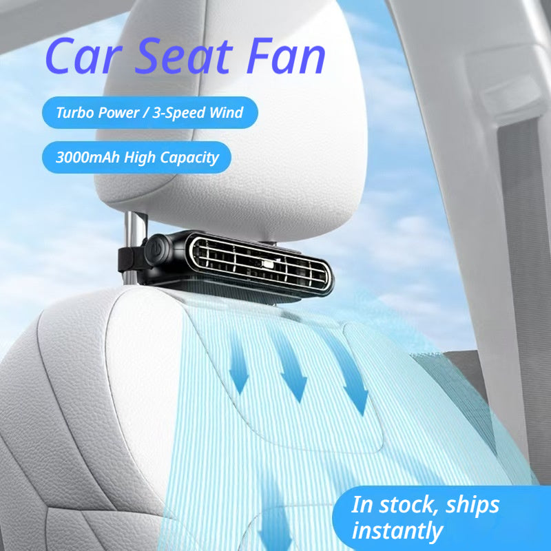 2026 New Car Seat Cooling Fan, USB Charging Portable Fan for Rear Seat Passengers, Vehicle Air Circulator