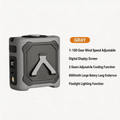 2026 Upgraded Ice Cooling Waist Fan - Portable Strong Wind Clip-on Personal Cooling Fan with Power Bank for Outdoor Work & Hiking