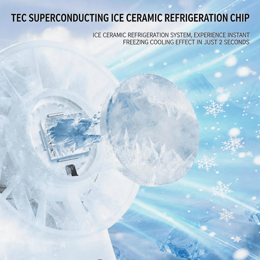 2026 New Model High-Speed Cooling Handheld Fan with 100 Speed Settings, Silent Ice Compress, USB Charging, Portable Cross-Border Mini Fan