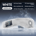 Semiconductor Cooling Neck Fan - USB Rechargeable Bladeless Portable Neck Fan with Ice Compress for Outdoor