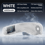 Semiconductor Cooling Neck Fan - USB Rechargeable Bladeless Portable Neck Fan with Ice Compress for Outdoor