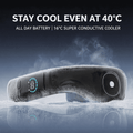 Semiconductor Cooling Neck Fan - USB Rechargeable Bladeless Portable Neck Fan with Ice Compress for Outdoor