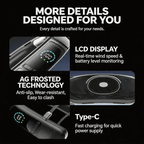 Semiconductor Cooling Neck Fan - USB Rechargeable Bladeless Portable Neck Fan with Ice Compress for Outdoor