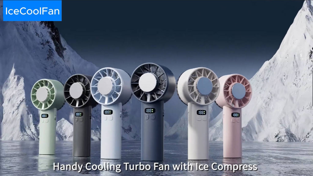 2026 New Model High-Speed Cooling Handheld Fan with 100 Speed Settings, Silent Ice Compress, USB Charging, Portable Cross-Border Mini Fan